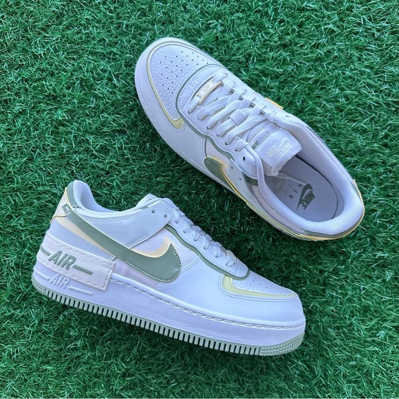 Nike Air Force 1 Shadow AF1 Sail / Oil Green - Picture 9 of 9